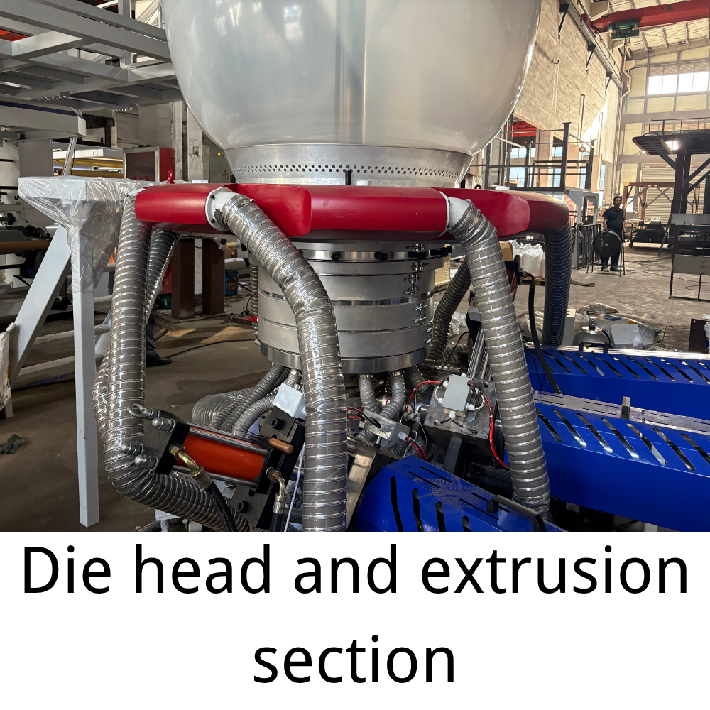 3 Layer Film Blowing Machine (Three-Layer Co-Extrusion IBC Blown Film Machine) - Product Image