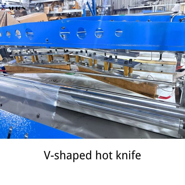 V-shaped hot knife
