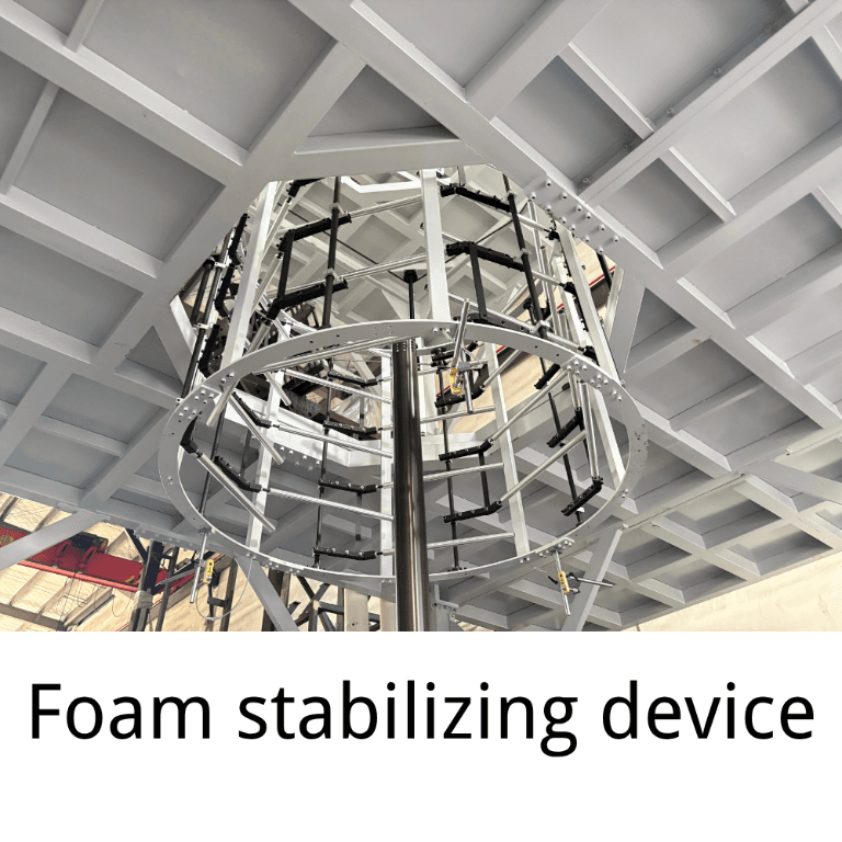 Foam stabilizing device