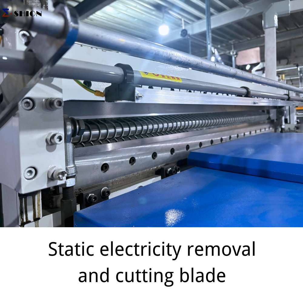 Static electricity removaland cutting blade