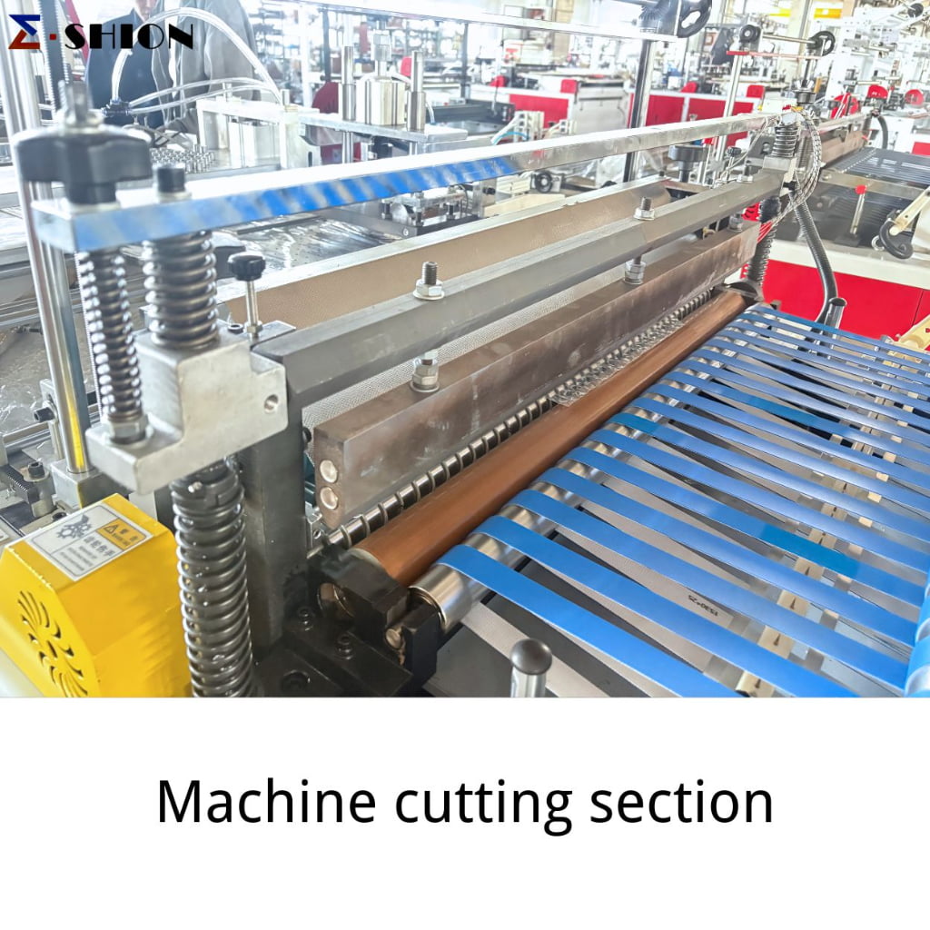 Semi-circular Perforated Irregular Bag Making Machine | Thermal Cutting BOPP OPP PE Bag Producer - Product Image