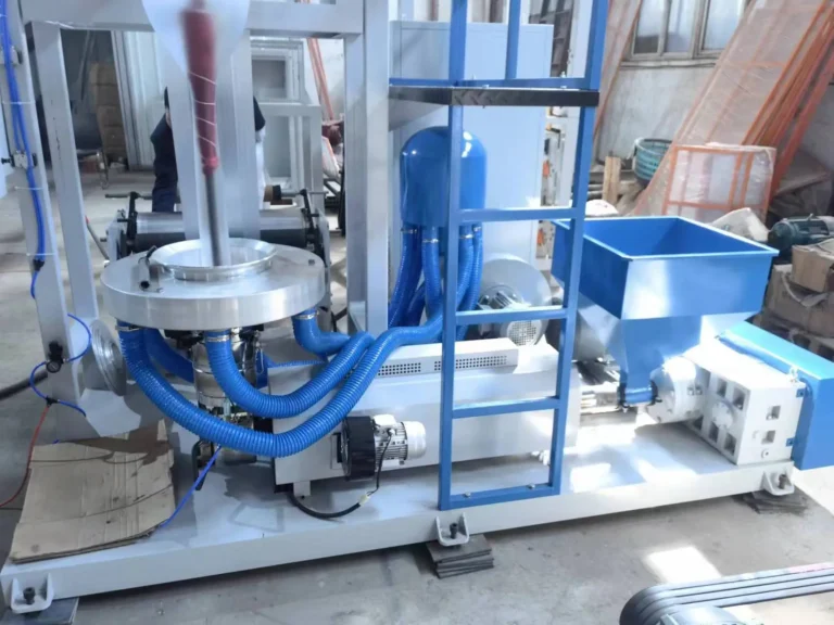 Side overview of full machine