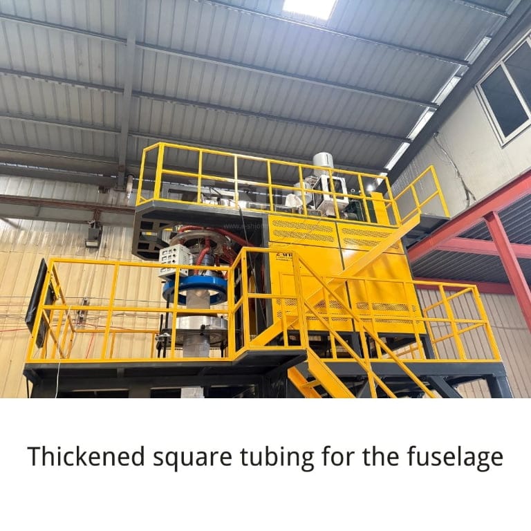 Thickened square tubing for the fuselage