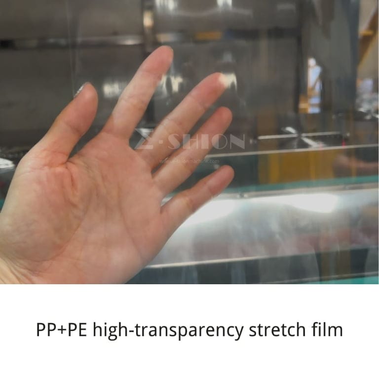 PP+PE high-transparency stretch film