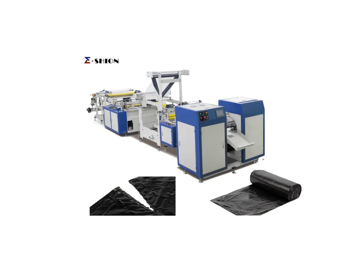 Folding and Rolling Garbage Bag Making Machine