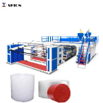 Three-layer co-extrusion bubble film blowing machine
