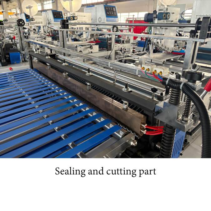 Sealing and cutting part