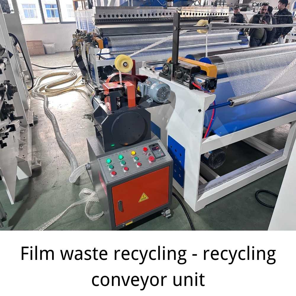 Film waste recycling - recyclingconveyor unit