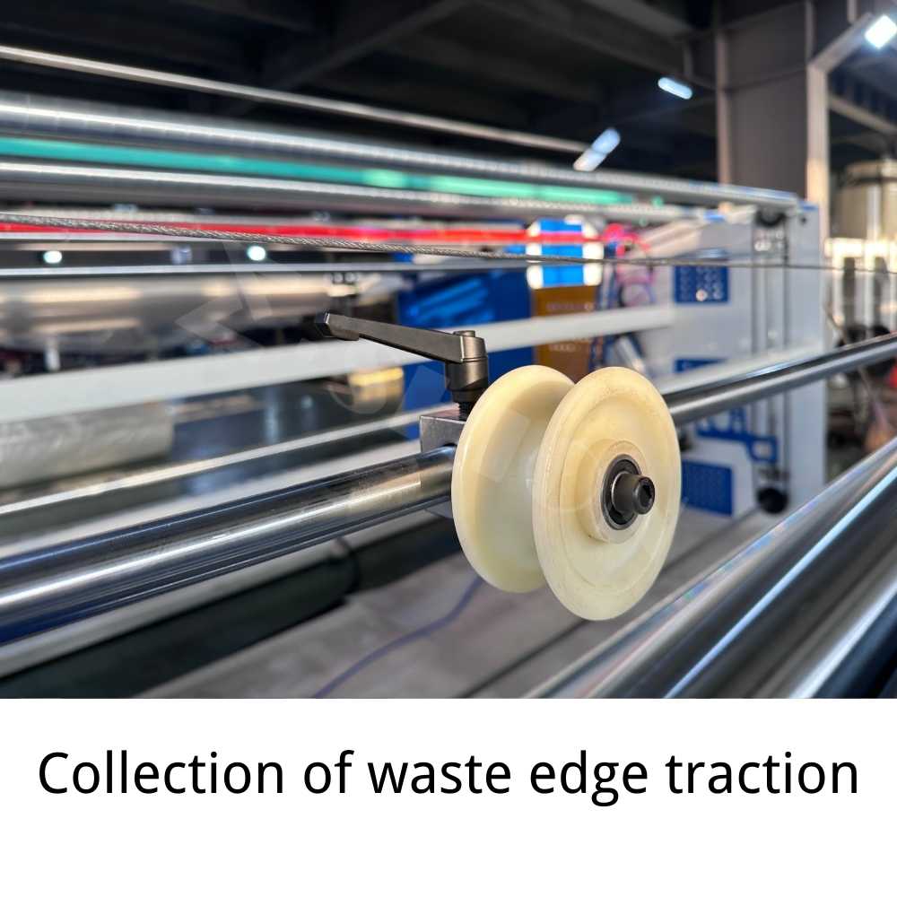 Collection of waste edge traction