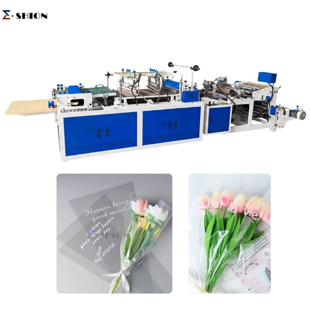 Flower bag making machine