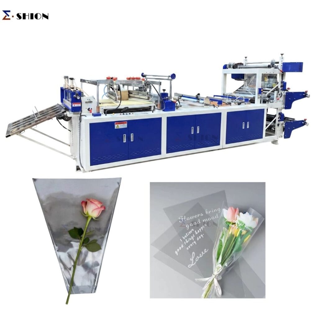 Flower bag making machine