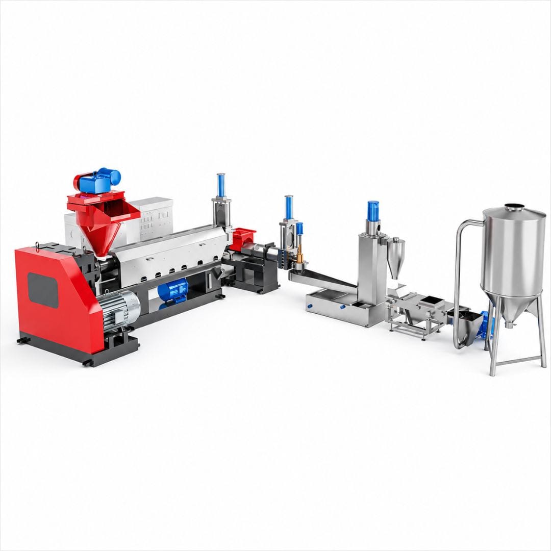 under water cutting granulating and pelletizing extrusion line