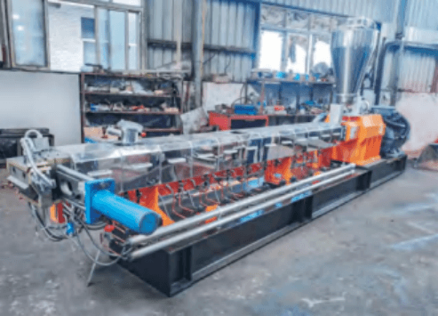 Plastic recycling production line with E-SHION machinery