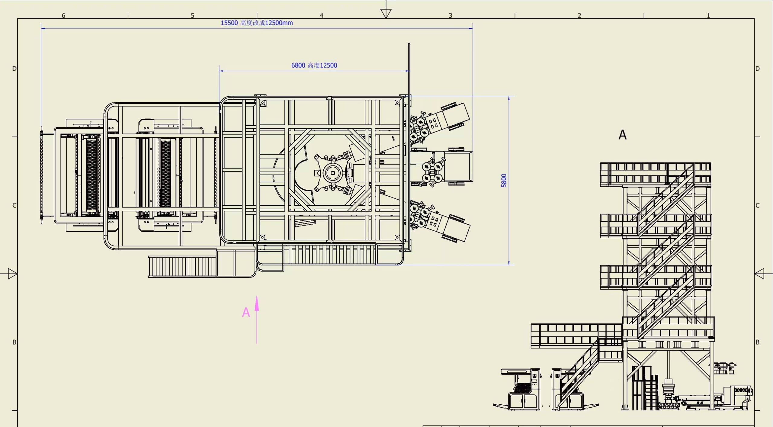 Film Blowing Machine Engineering Design Drawing - E-SHION Machinery